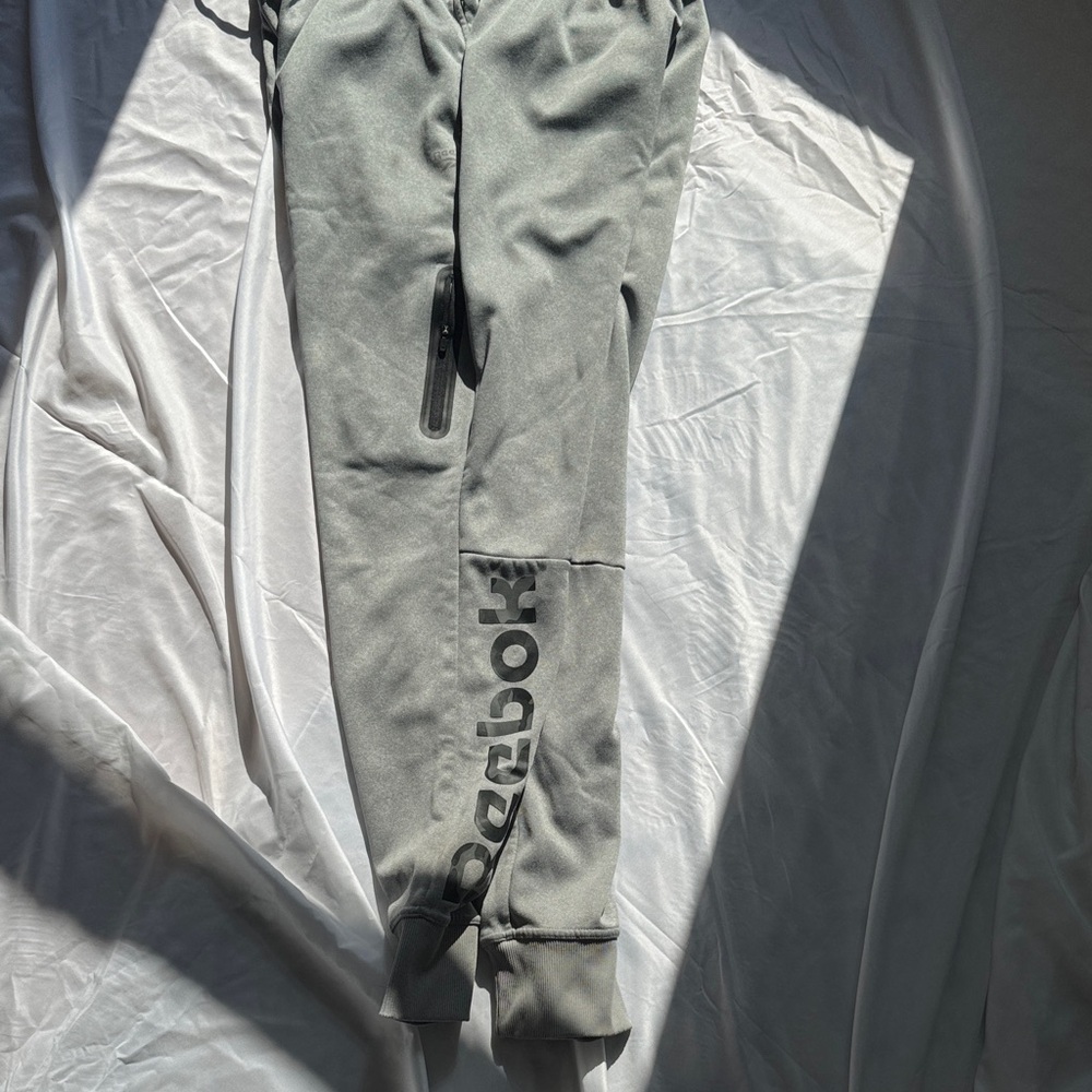 Reebok Mens Charcoal Joggers Size l Large